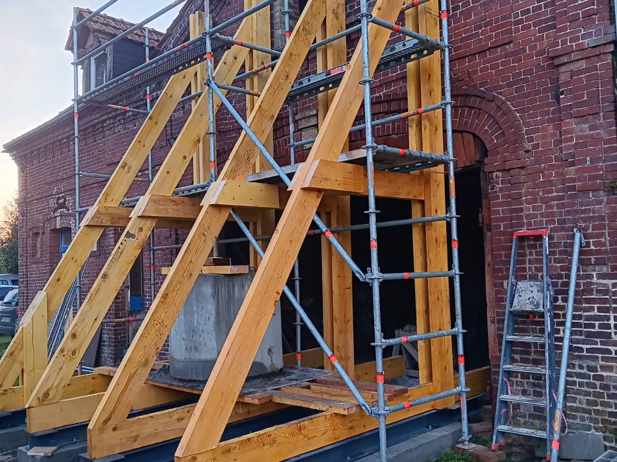 Mise en sécurité d'un bâtiment en Seine-Maritime